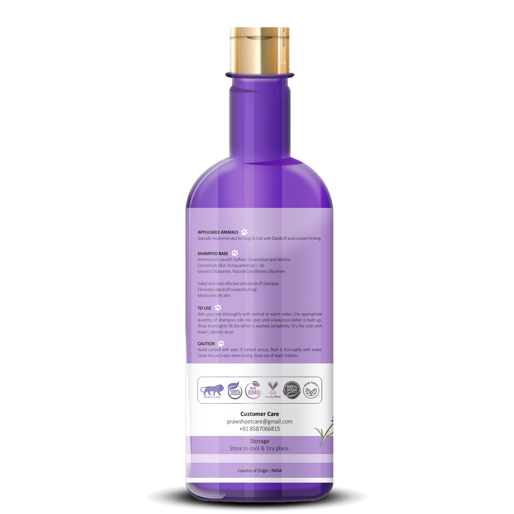 Prawsh Lavender Whitening Treatment Dog Shampoo