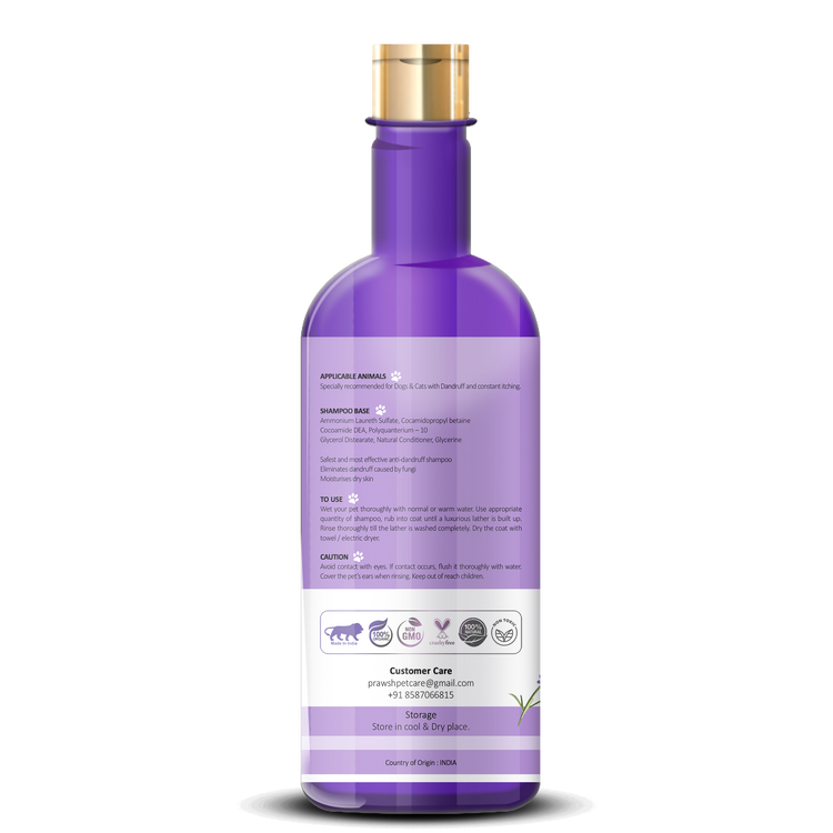 Prawsh Lavender Whitening Treatment Dog Shampoo