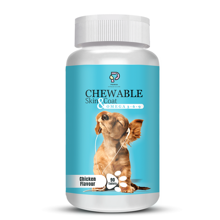 Chiken Flavour Chewable Skin & Coat Tablets