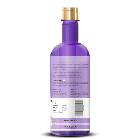 Prawsh Lavender Whitening Treatment Dog Shampoo